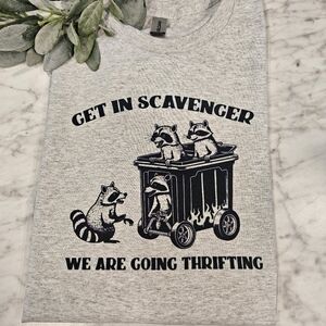 Funny shirt We Are Going Thrifting raccoon cute popular